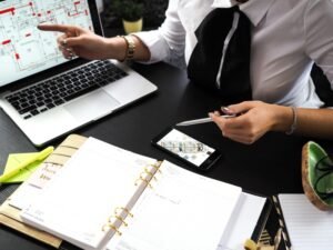 Trabajador en oficina