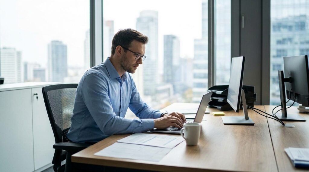 Profesional trabajando